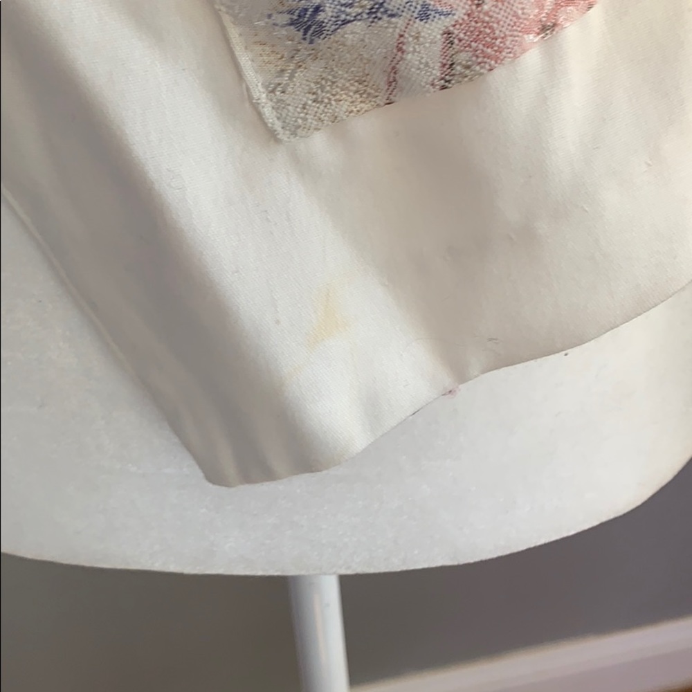Vintage White Blazer SZ M w Floral Details - Picture 5 of 8